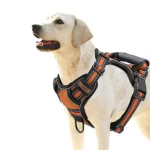 Harnais pour chien réfléchissant anti-traction avec poignée