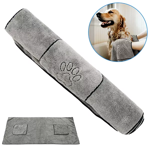 quick drying towel, dog towel, dog bath towel, microfiber dog towel, super absorbent towel, pet towel
