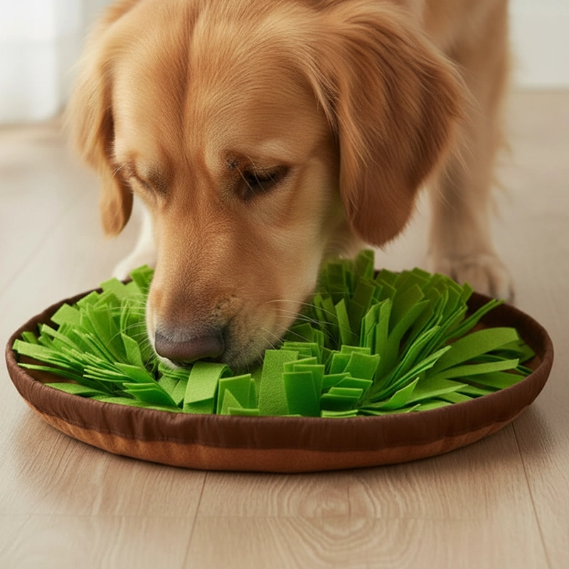 snuffle mat, dog snuffle mat, dog feeding mat
