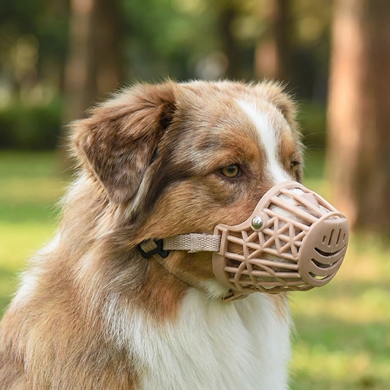 dog muzzle set, breathable dog muzzle, basket muzzle